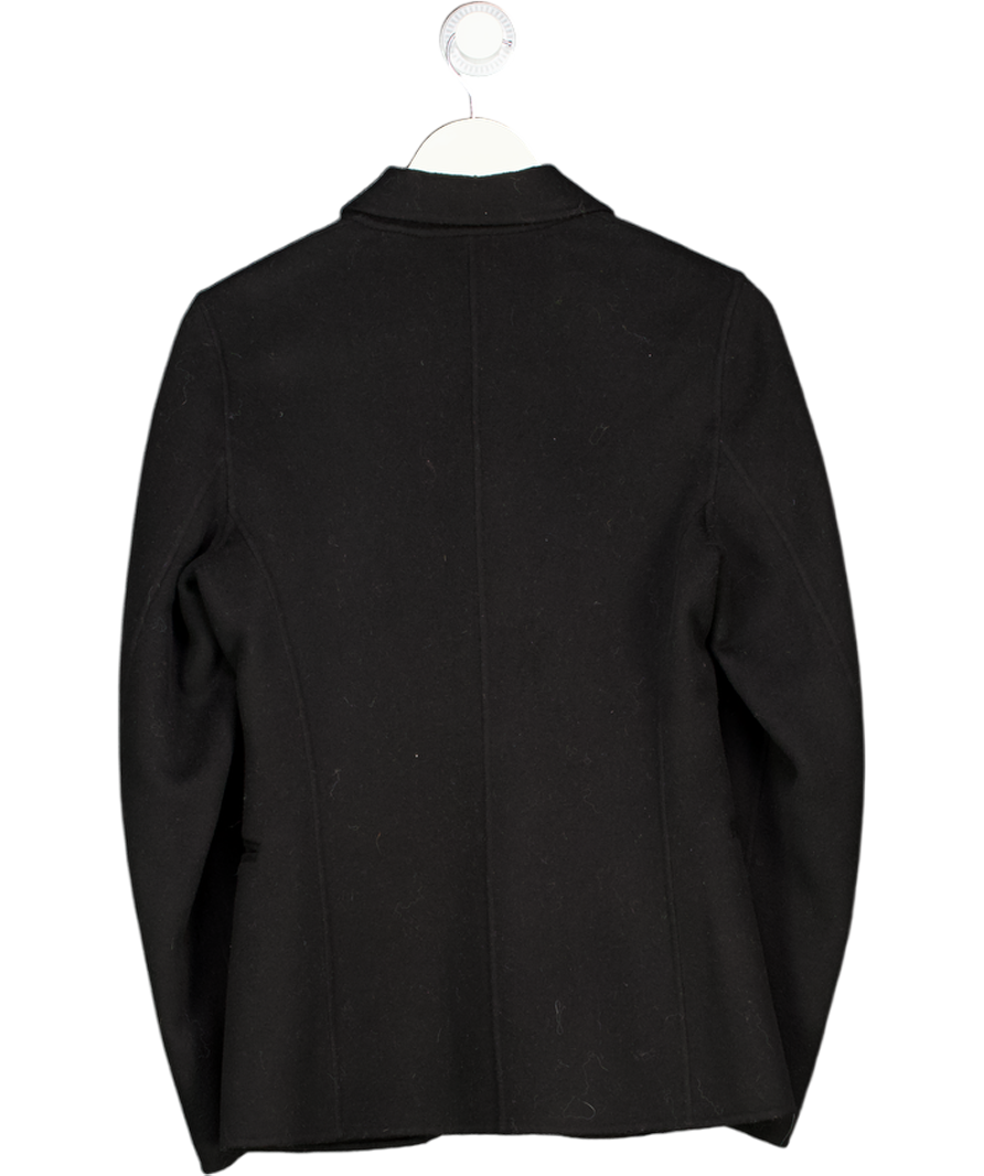 Joseph Black Double Faced Wool & Cashmere Blend Single Breasted Blazer UK 8