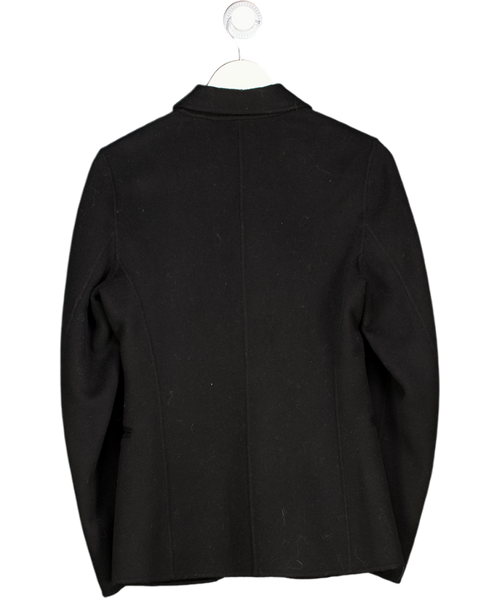 Joseph Black Double Faced Wool & Cashmere Blend Single Breasted Blazer UK 8