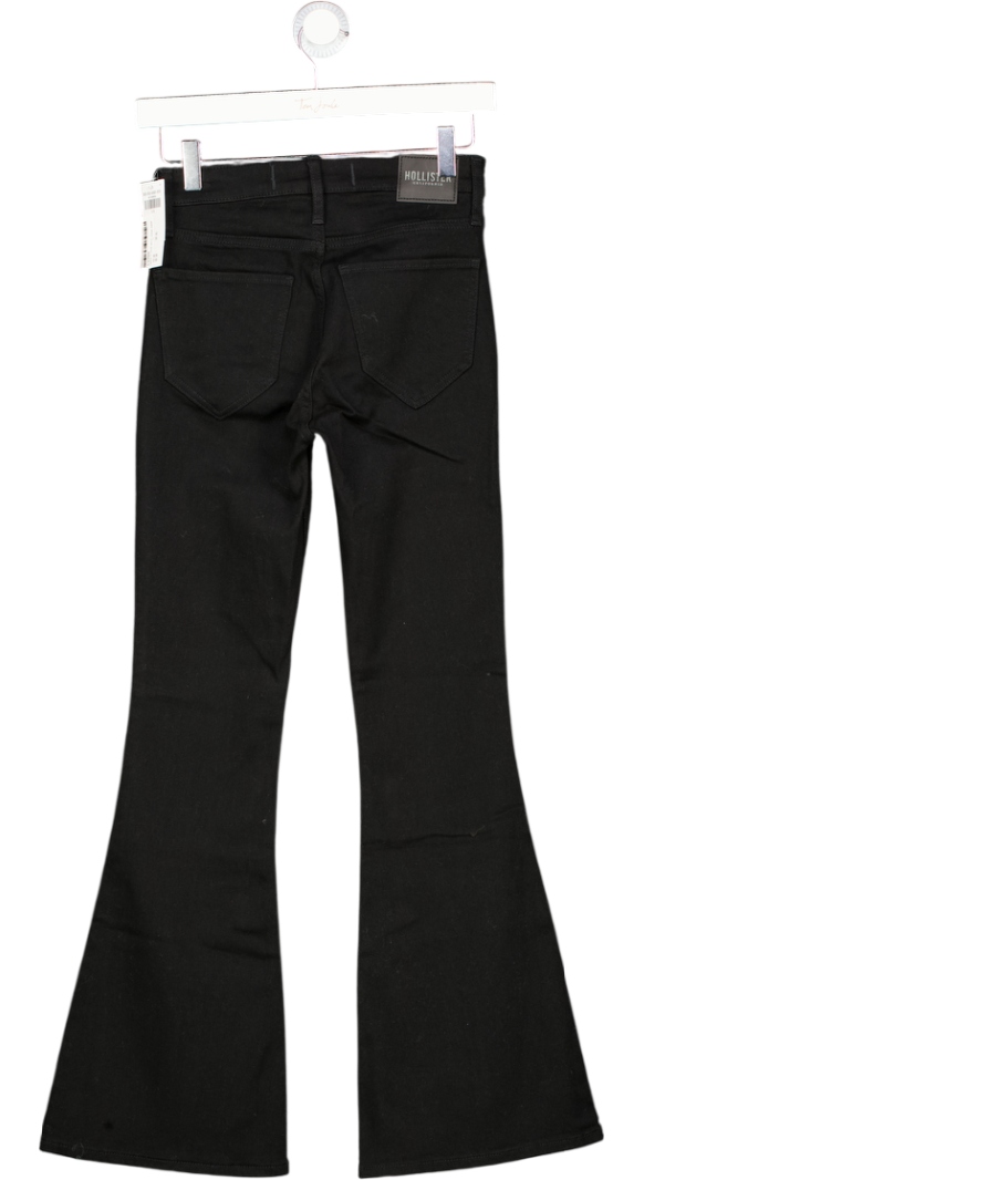 HOLLISTER Black High Rise Flare Jeans W25