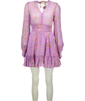 byTIMO Lilac Purple Mini Long Sleeved Dress In Plum Garden UK XS