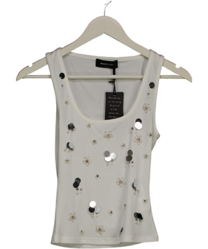 White Fox White Dream State Rib Tank UK S