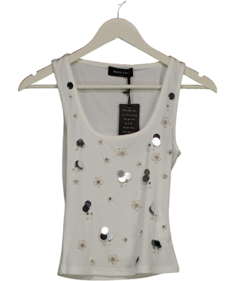 White Fox White Dream State Rib Tank UK S