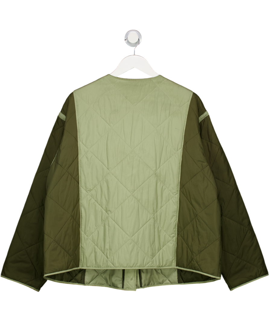 Monsoon Lulu Two-tone Quilted Jacket Green UK XL