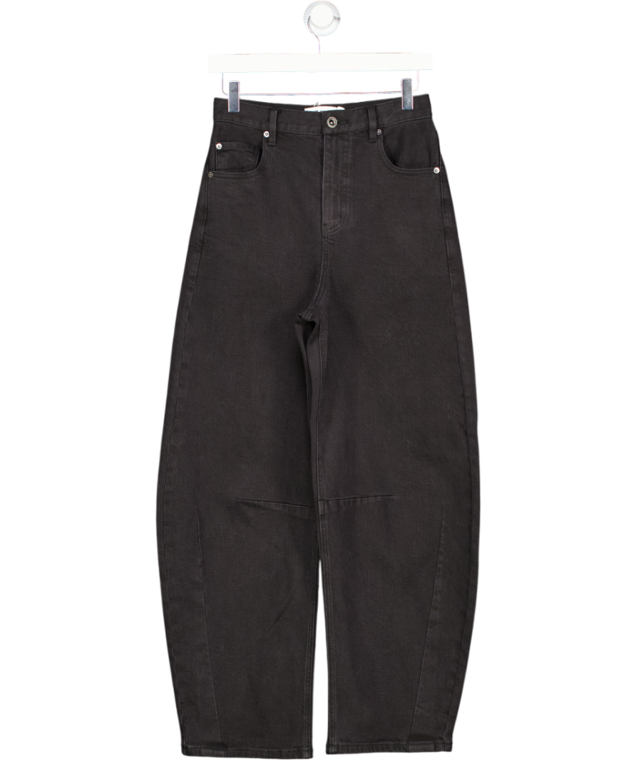 Self-Portrait Black Barrel Leg Jeans W25