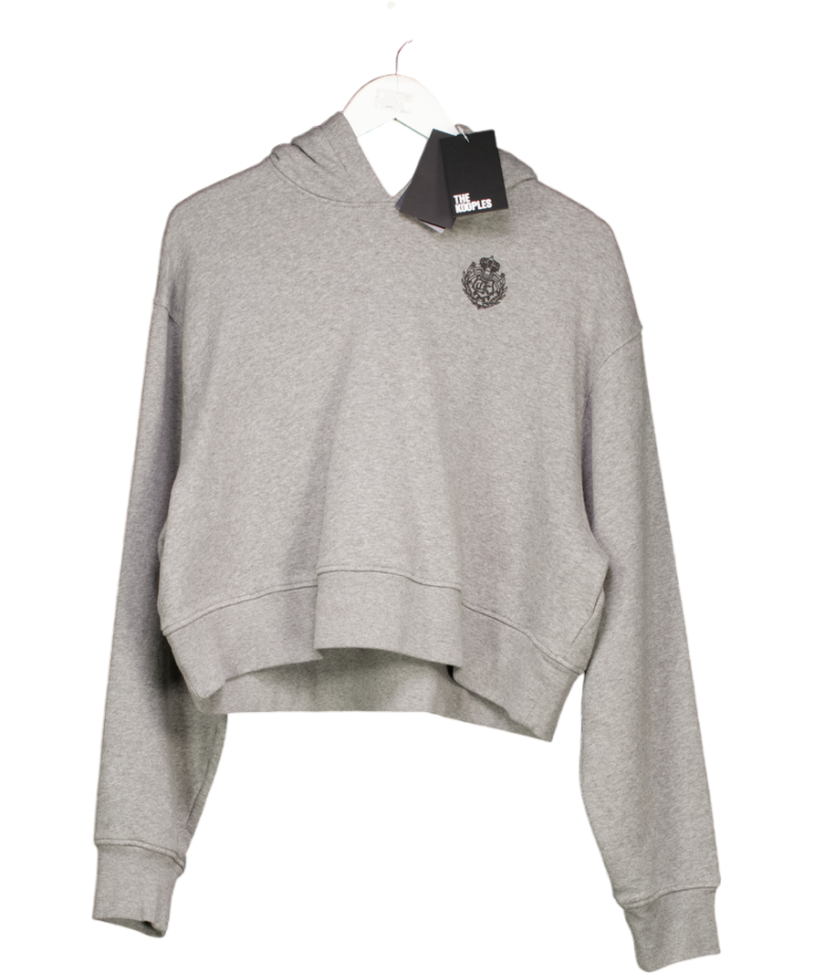 THE KOOPLES Grey Crest Hoodie Sz2 UK S