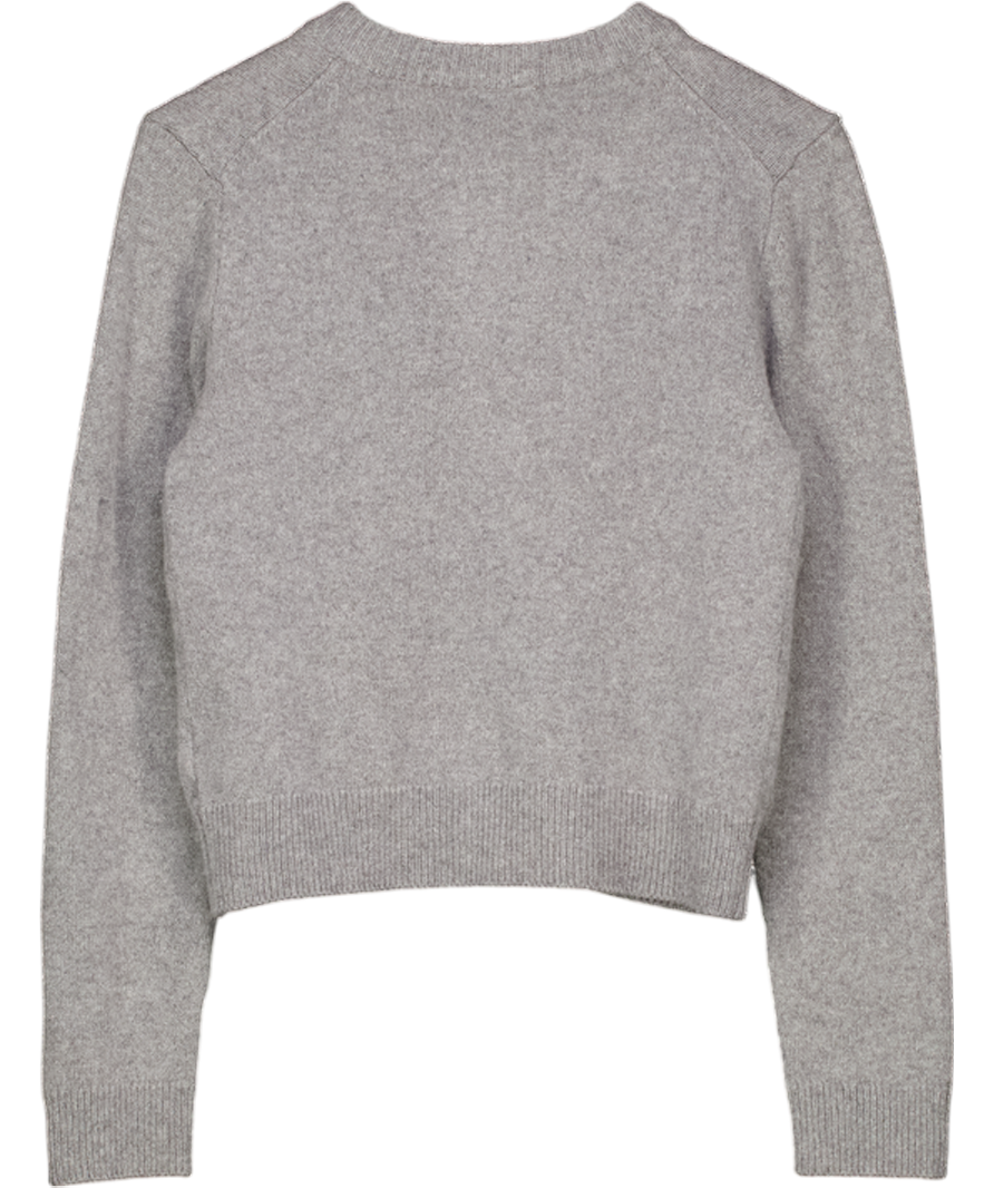 ZARA Grey Cashmere Blend Cardigan UK S