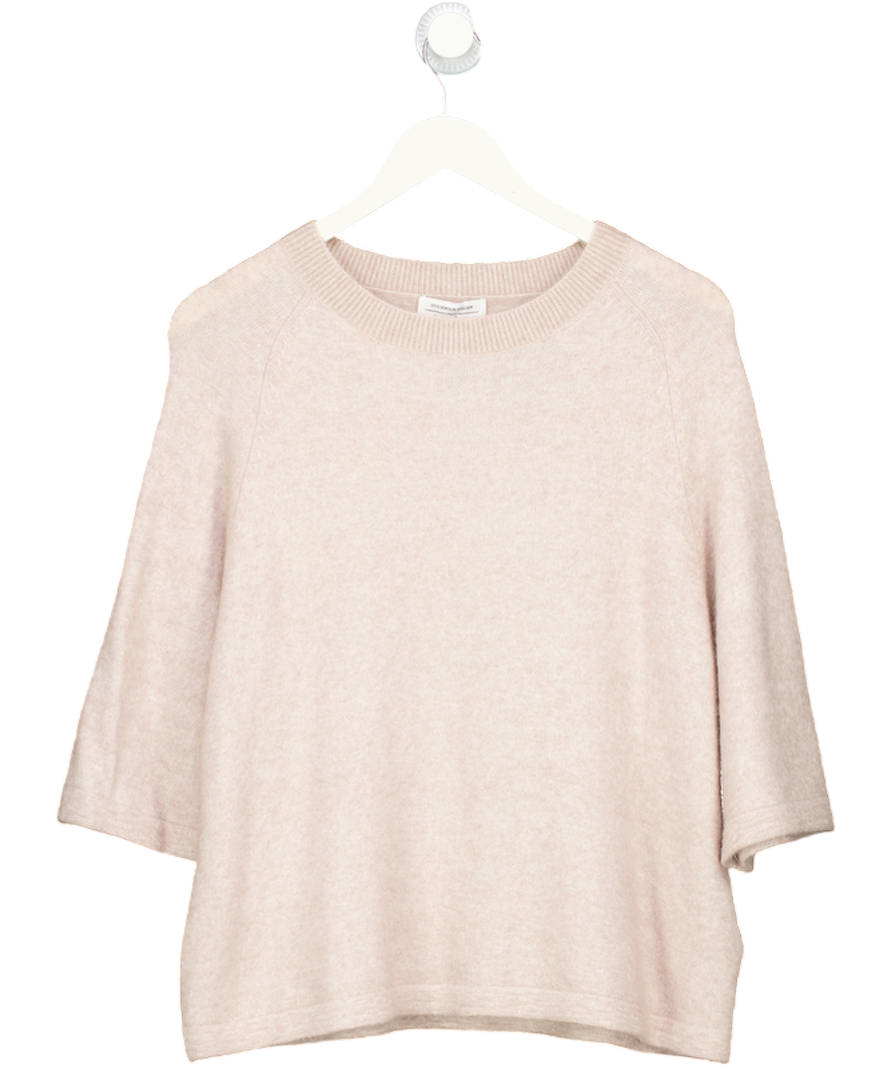 & Other Stories Beige Alpaca-blend Knitted Top UK M