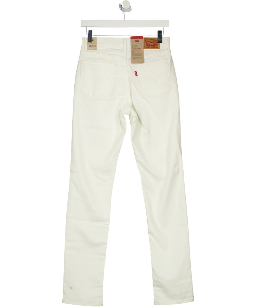 LEVI'S White Classic Straight Leg Jeans W26