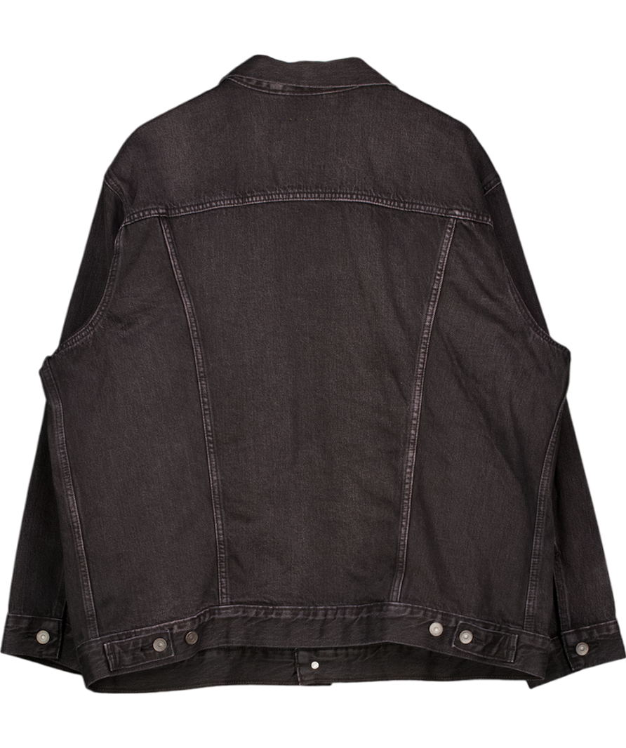 levis Black Relaxed Type Iii Trucker Jacket UK XL