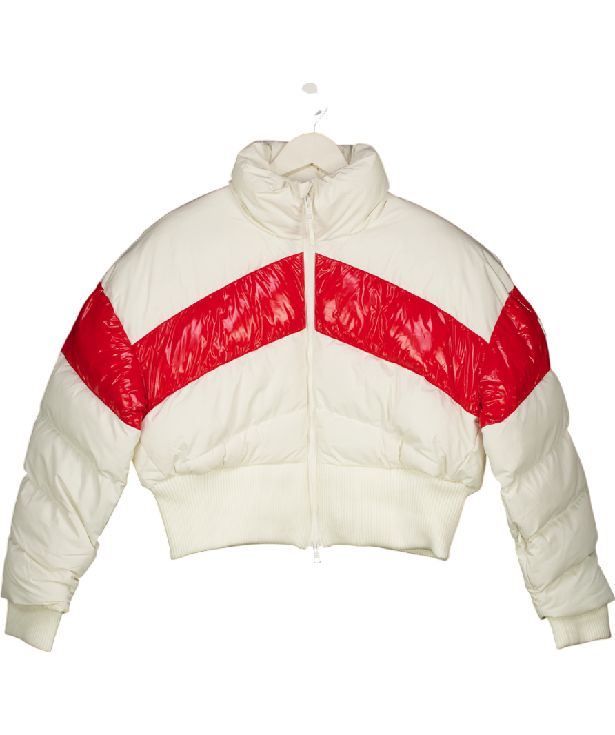 ELLESSE Beurane Winter Jacket - Ivory / Red UK 12