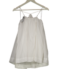 Abercrombie & Fitch White Cotton A-line Strappy Mni Dress UK XS