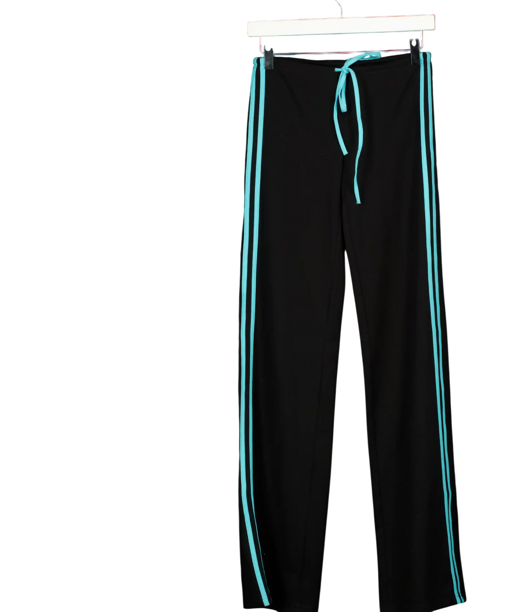 By Viktorija Black Sunday Cotton Yoga Pants UK XS