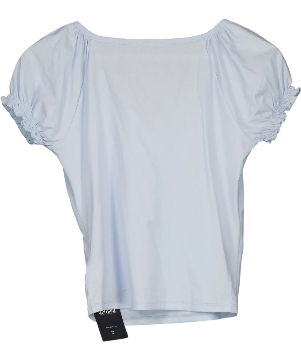 Rure Blue Crew Neck Top UK M