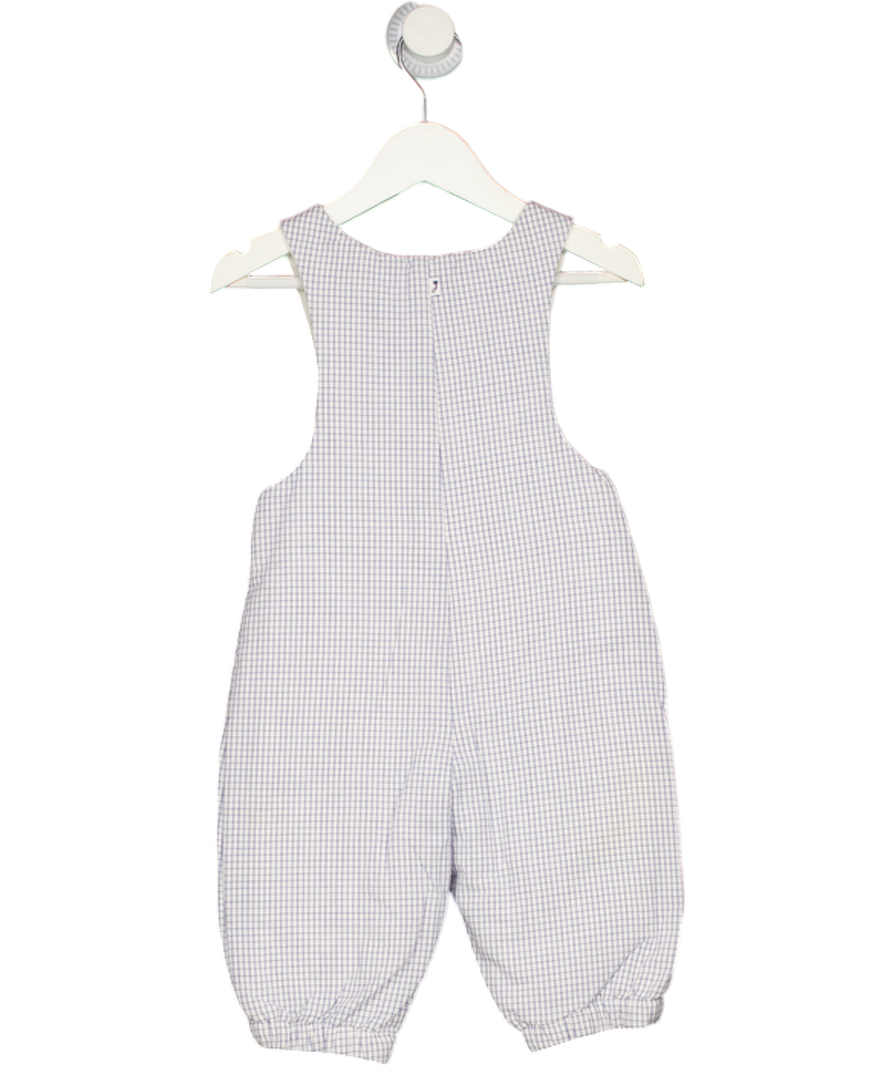 JACADI Blue Gingham Dungarees 9-12 Months