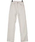 ZARA White High Waisted. Straight Leg Jeans UK 4