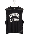 gymshark Black Mesh Oversized Tank UK M