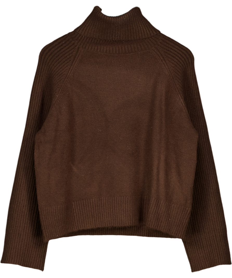 NEW LOOK Chocolate Brown Roll Neck Jumper UK M