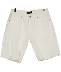 WHITE FOX White Longer Length Denim Shorts UK S