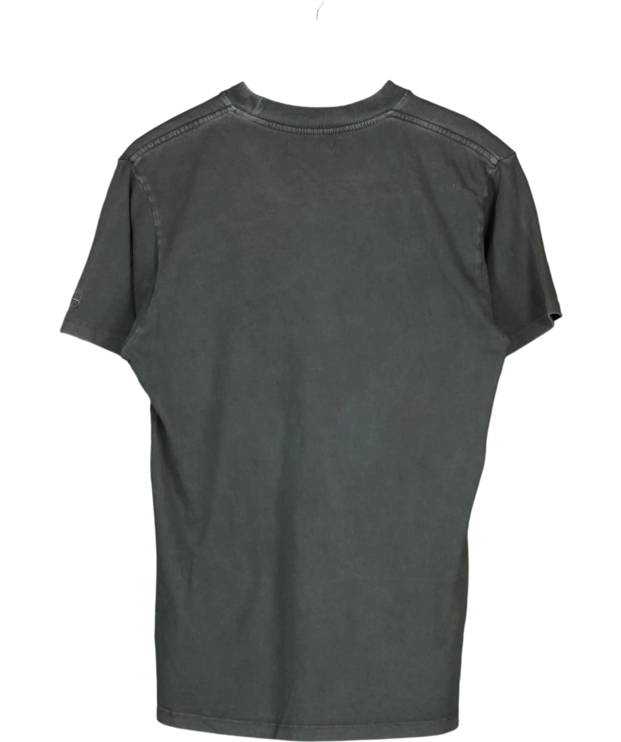 ANINE BING Washed Black Lili Tee Retro Eagle UK S