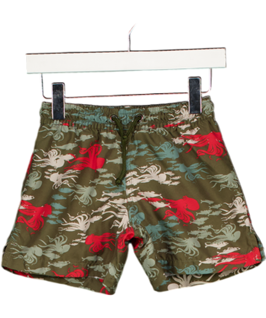 Sunuva Green Octopus Lined Swimshorts 2 Years