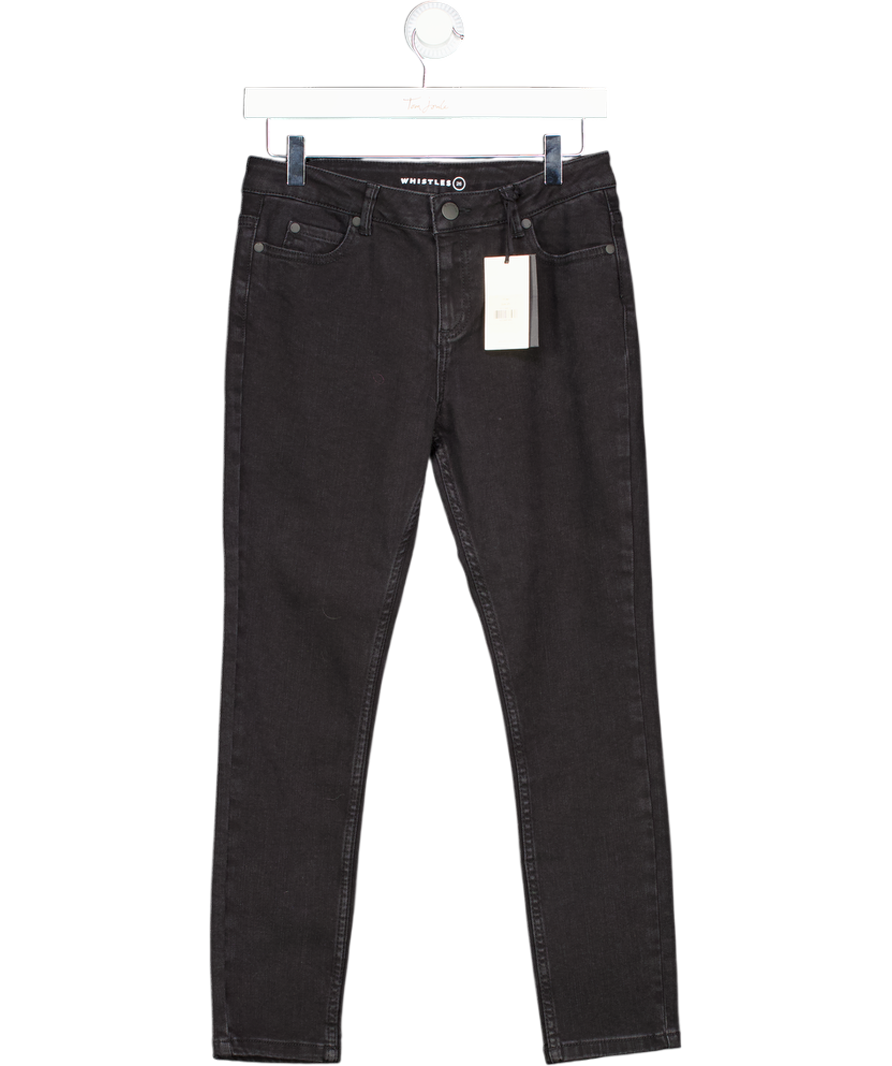 WHISTLES Black Mid Rise Skinny Jeans. W26