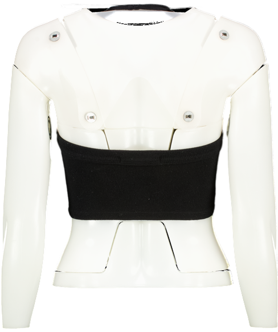 Joah Brown Black Ribbed Halterneck Cropped Top UK XS/S