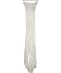 WHITE FOX Still Got It Mesh Maxi Dress White UK S