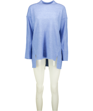 FREE PEOPLE Jumper - Blue Supersoft Wool Blend Oversize UK S