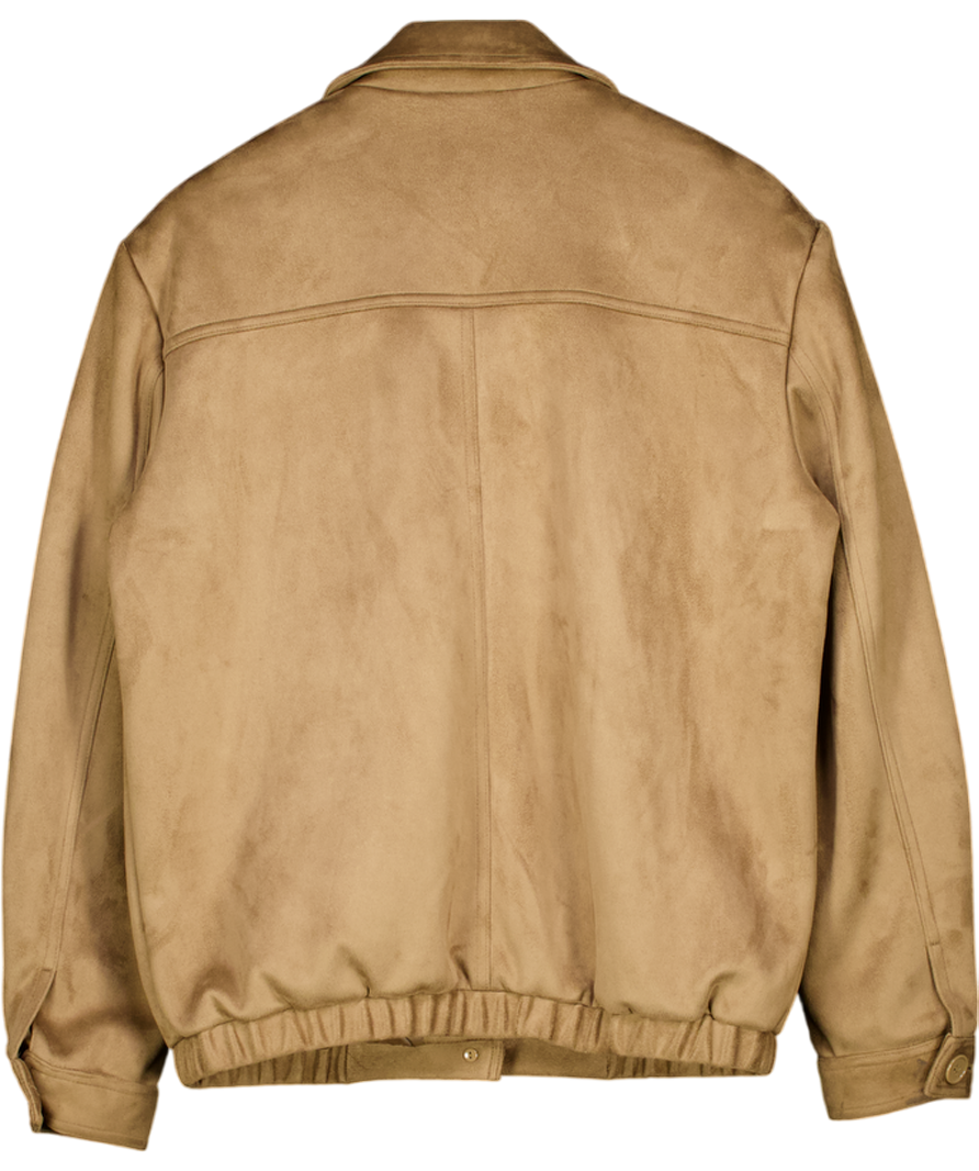 THE FRANKIE SHOP Brown Hester Relaxed-fit Faux-suede Jacket UK S