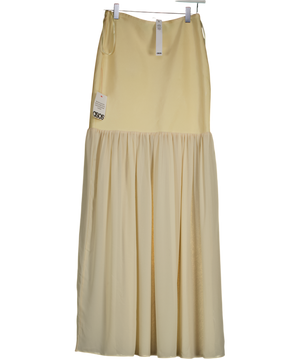 ASOS Yellow Bandage Peplum Maxi Skirt UK 10