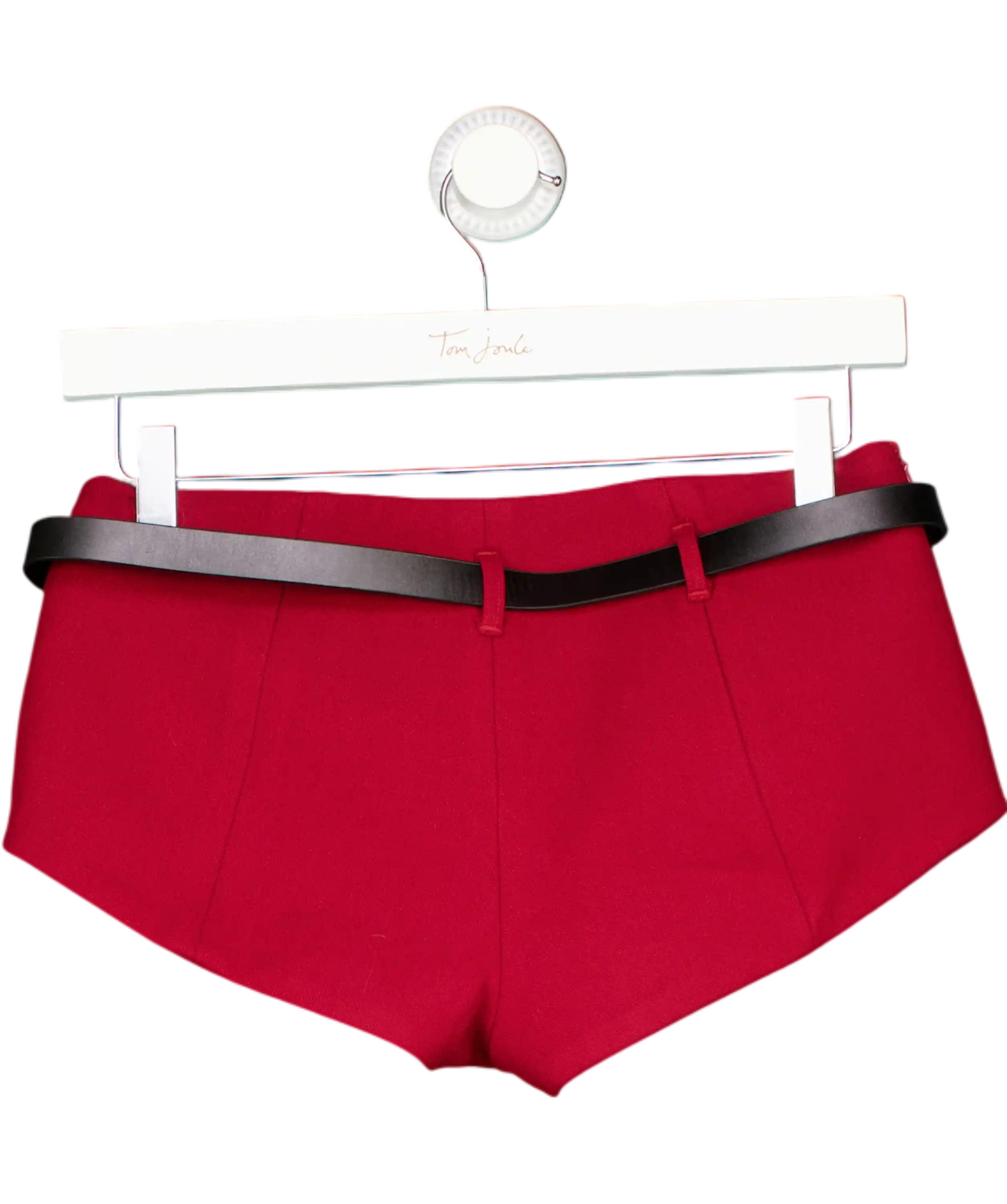 Fanci Club Red Isla Mini Shorts UK XS