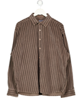 WIT & WONDER Brown Striped Corduroy Shirt UK M