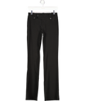 TIGER MIST Black Kittie Low Waisted Tailored Button Detail Flared Trouser UK XS