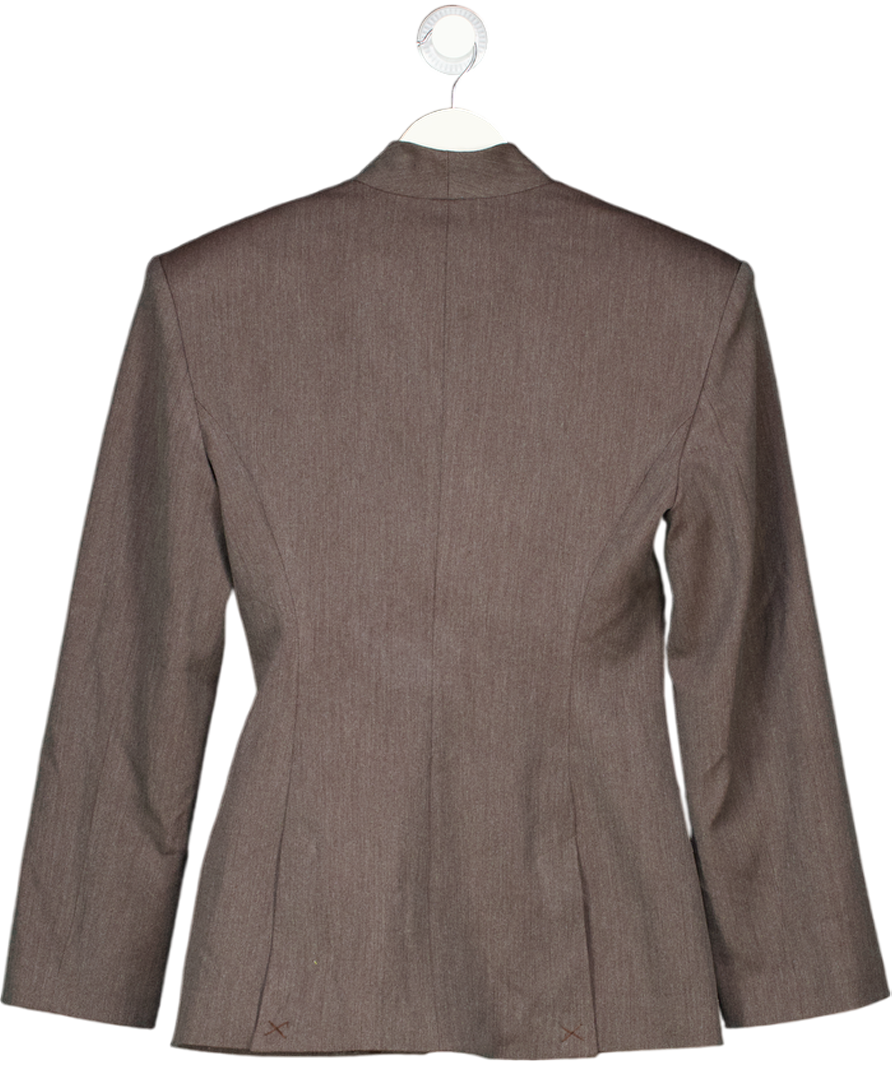 ASOS Brown Marl Fitted Blazer UK 8