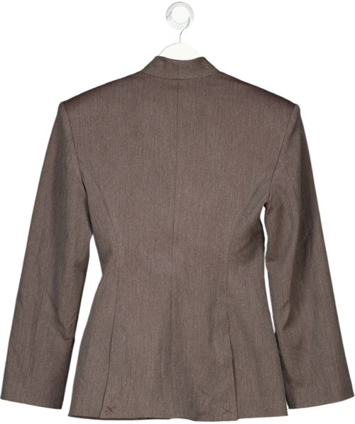 ASOS Brown Marl Fitted Blazer UK 8