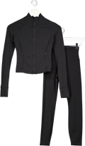 CRZ YOGA 2-piece Black Jacket And Leggings Set UK 6