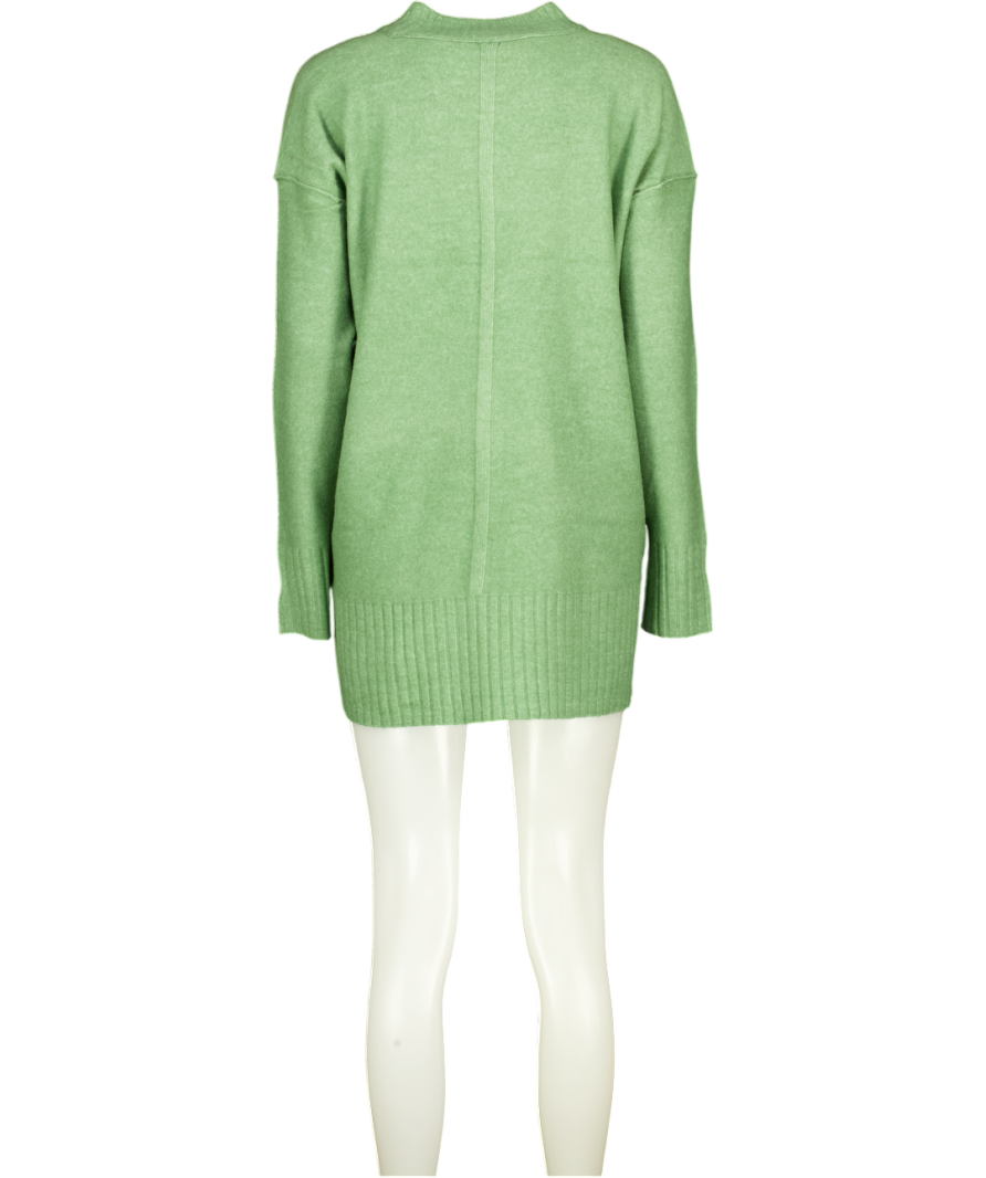 FREE PEOPLE Jumper - Green Supersoft Wool Blend Oversize UK XS