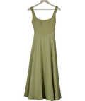 ODDMUSE Square Neck Midi Dress   Sage Green UK XXS