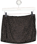 SOUTH BEACH Black Crystal Embellished Mini Skirt UK 8