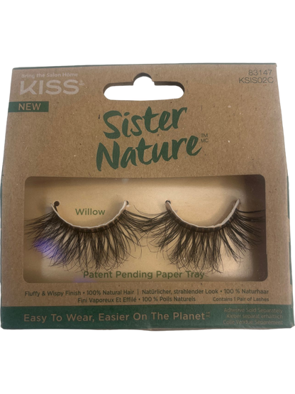 KISS Sister Nature Lashes Willow Lightweight Eco-Friendly Natural Hair False Eyelashes