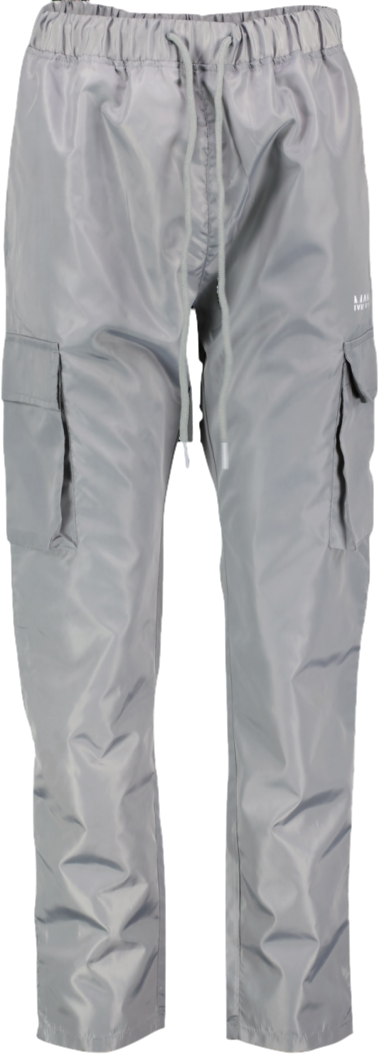 boohooMan Grey Elastic Waist Skinny Fit Cargo Trousers UK XL