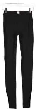 Totême Black Zip High-rise Leggings UK XXS