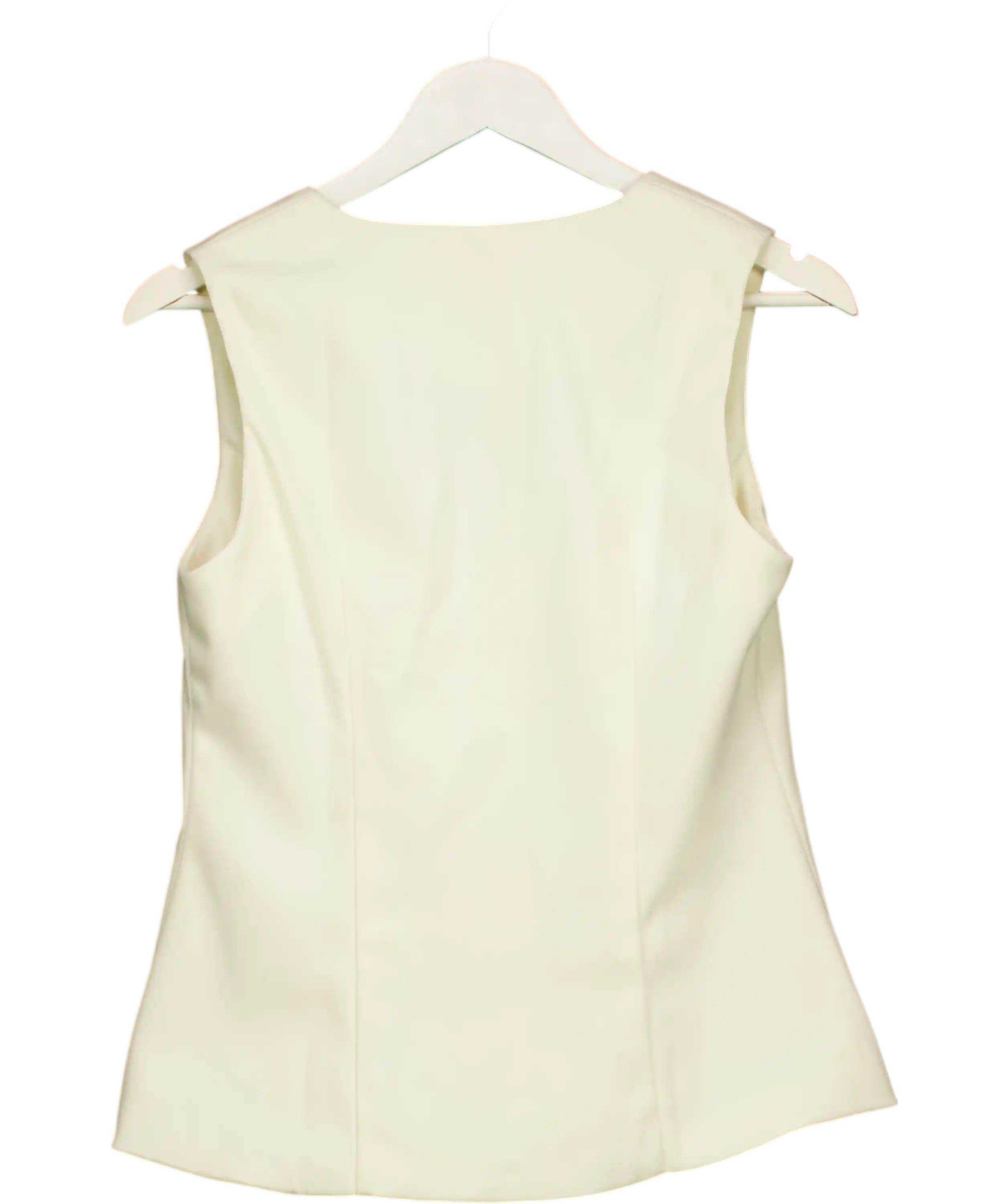 4th & Reckless Mila Tailored Cinched Waistcoat Cream UK 12