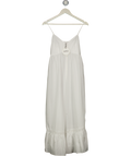 DJERF AVENUE Airy Poplin Midi Dress White UK XS