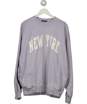 Brandy Melville Dusty Blue New York Sweatshirt One Size
