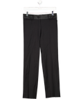 D&G DOLCE & GABBANA Black Fine Wool Blend Satin Side Stripe Tux Trousers It40 W26