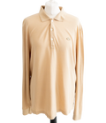 Lacoste Beige Classic Fit Long Sleeved Polo Shirt UK L