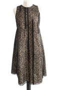 Dorothee Schumacher Black  & Beige Lace Overlay Dress SZ3 UK 12