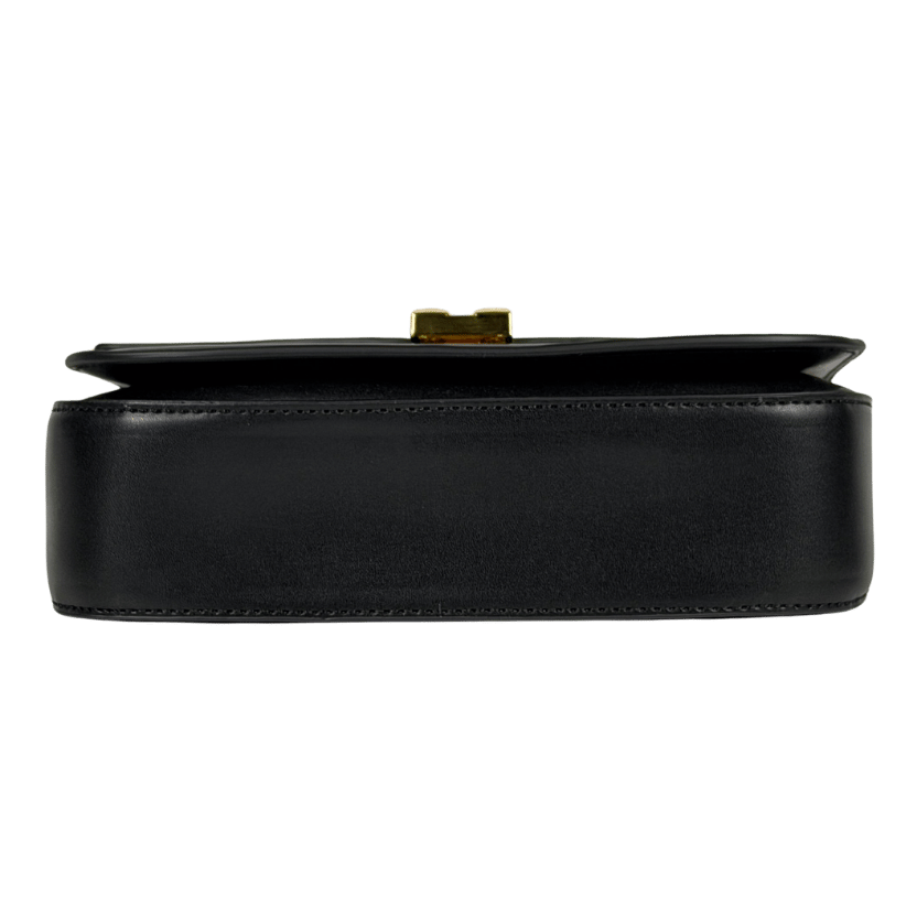 DEMELLIER LONDON The Vancouver Leather Handbag Smooth Black Leather