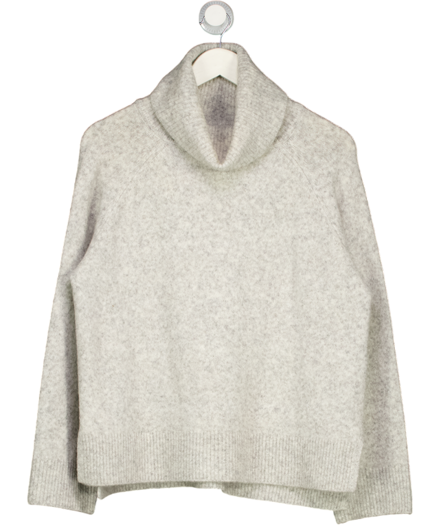 NOBODY'S CHILD Grey Super Soft Roll Neck Relaxed Jumper UK S